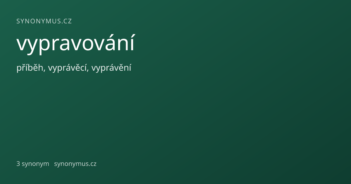 Náhled odkazu: vypravování