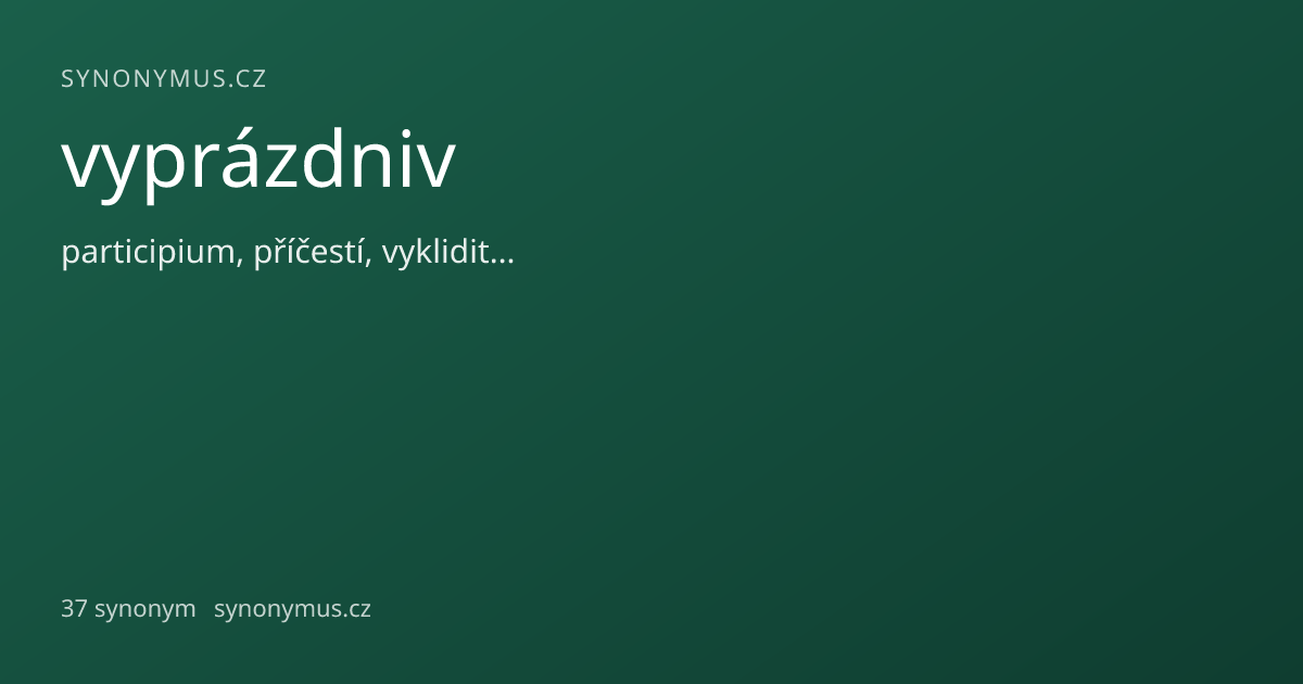 Náhled odkazu: vyprázdniv
