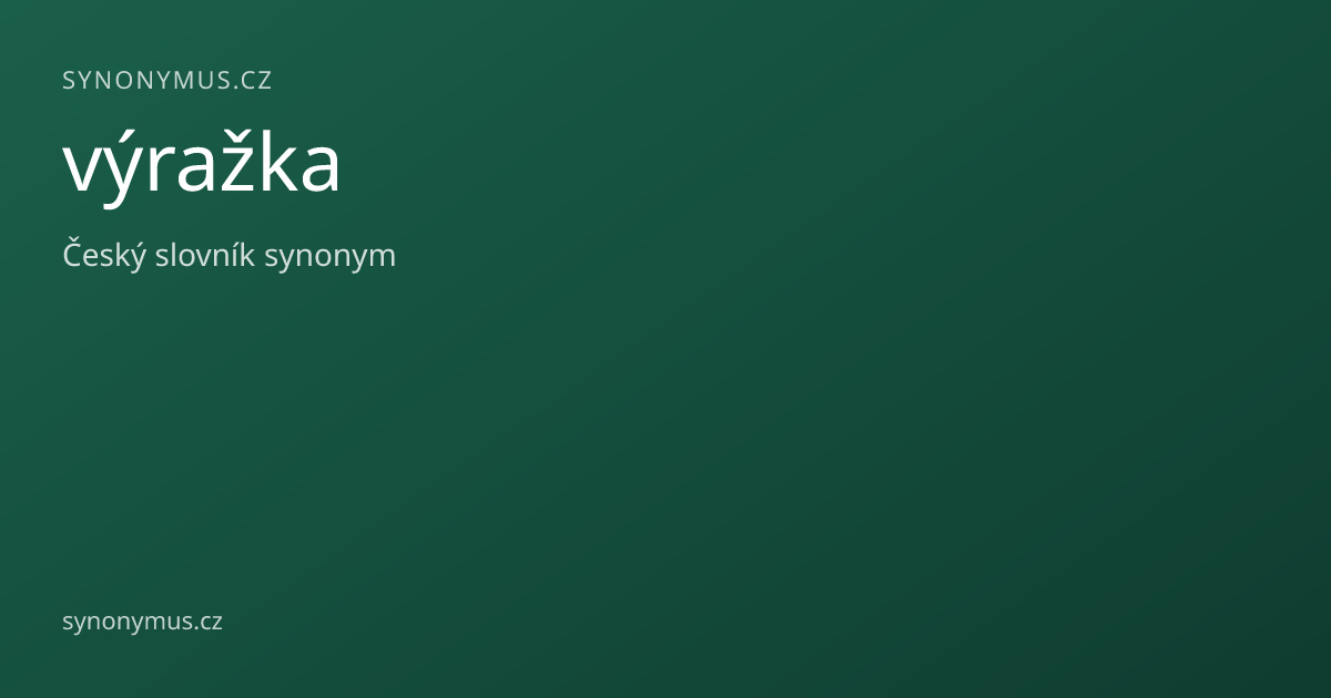 Náhled odkazu: výražka