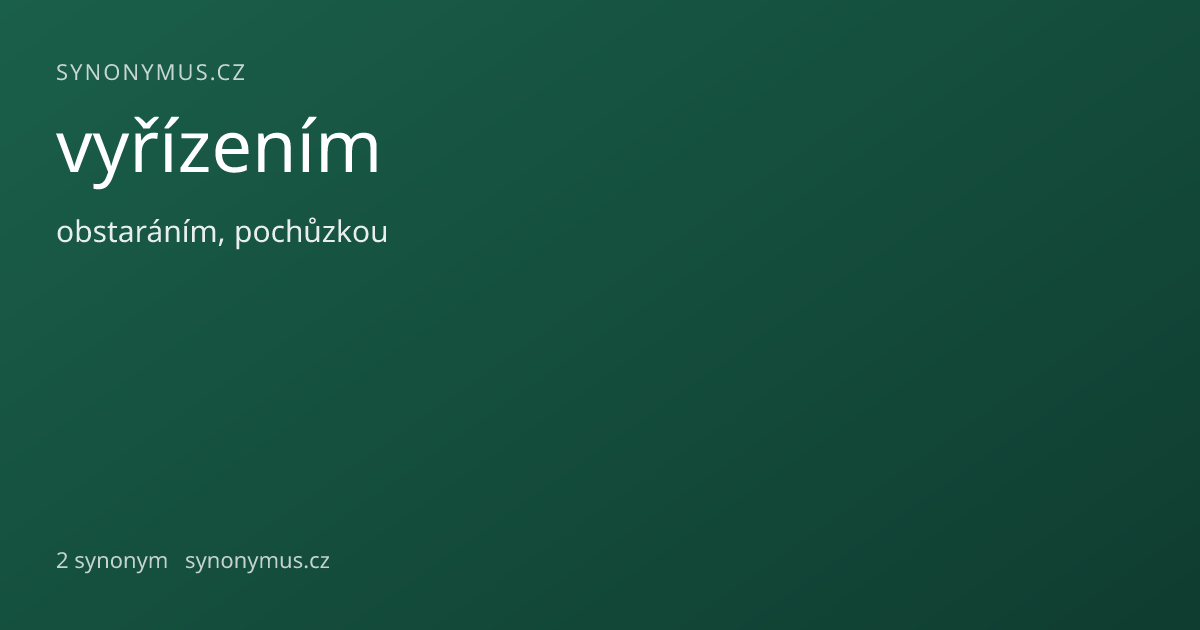 Náhled odkazu: vyřízením