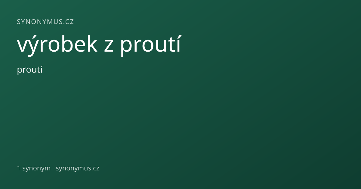 Náhled odkazu: výrobek z proutí
