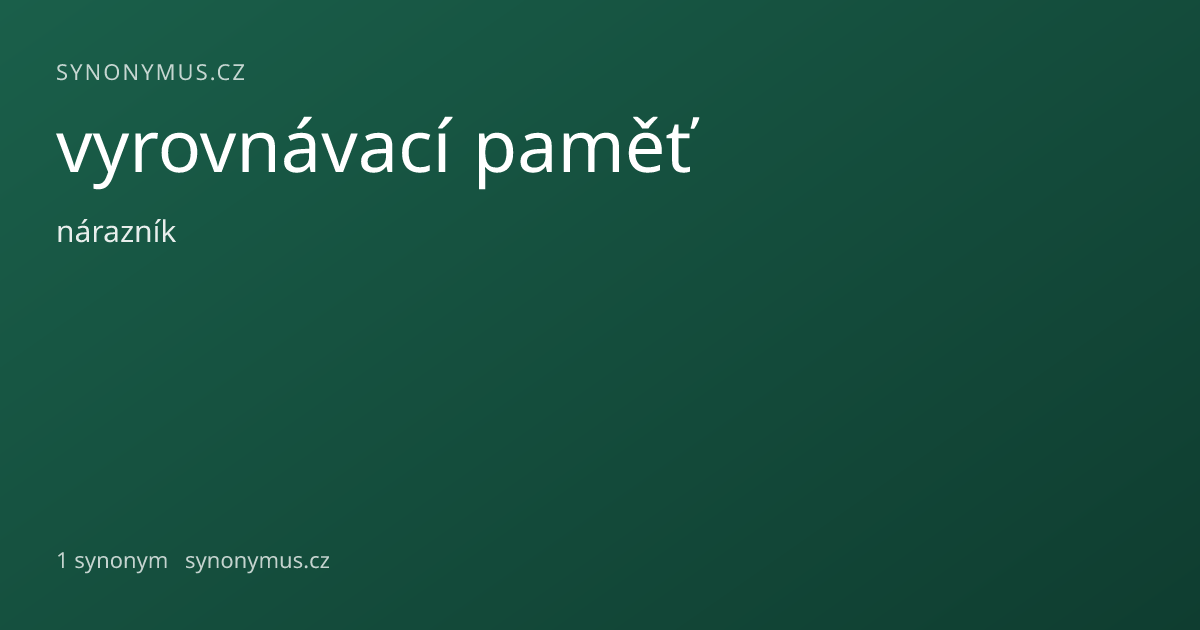 Náhled odkazu: vyrovnávací paměť