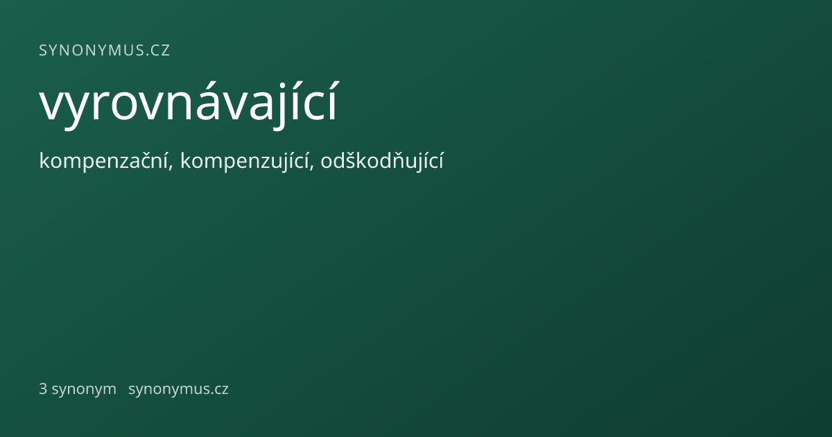 Náhled odkazu: vyrovnávající