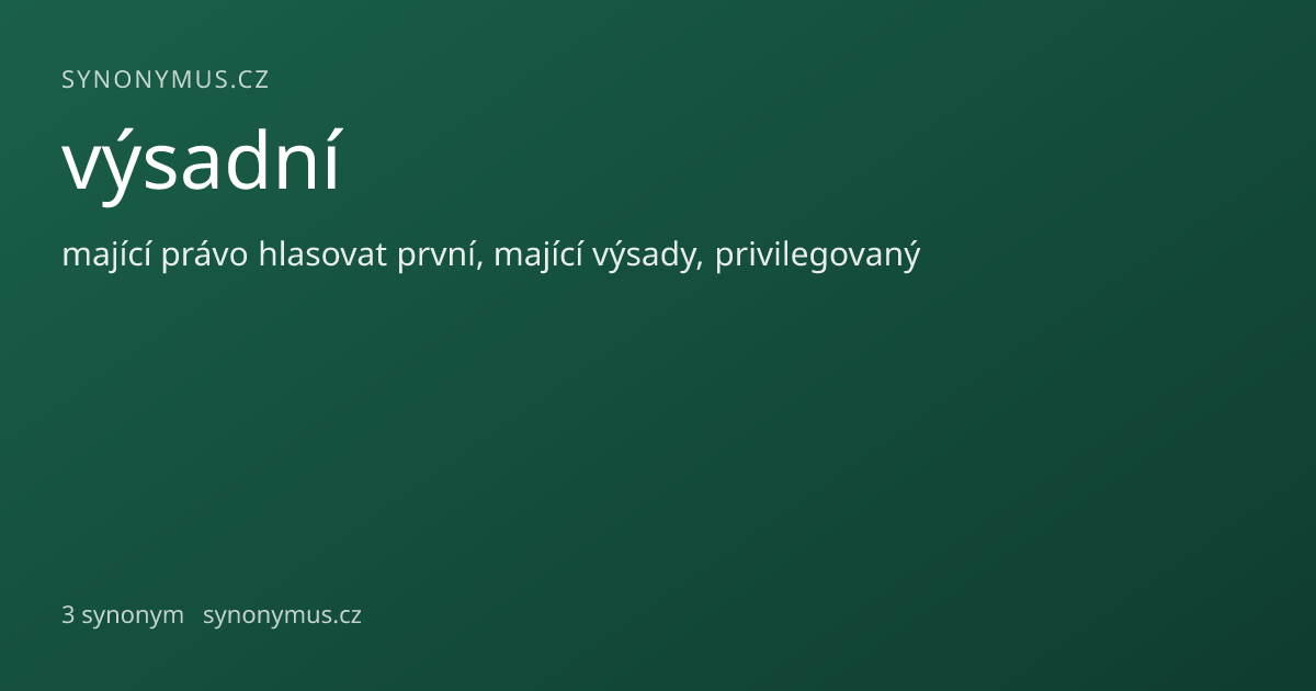 Náhled odkazu: výsadní