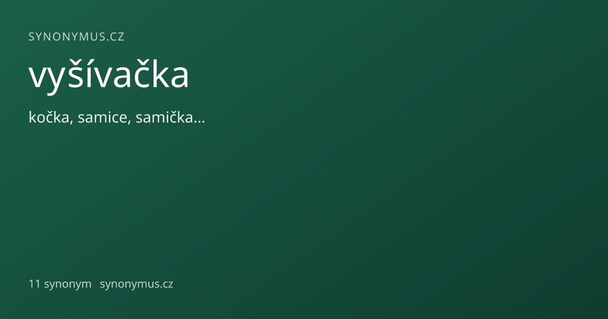 Náhled odkazu: vyšívačka