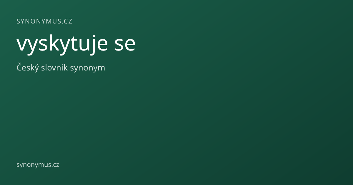 Náhled odkazu: vyskytuje se