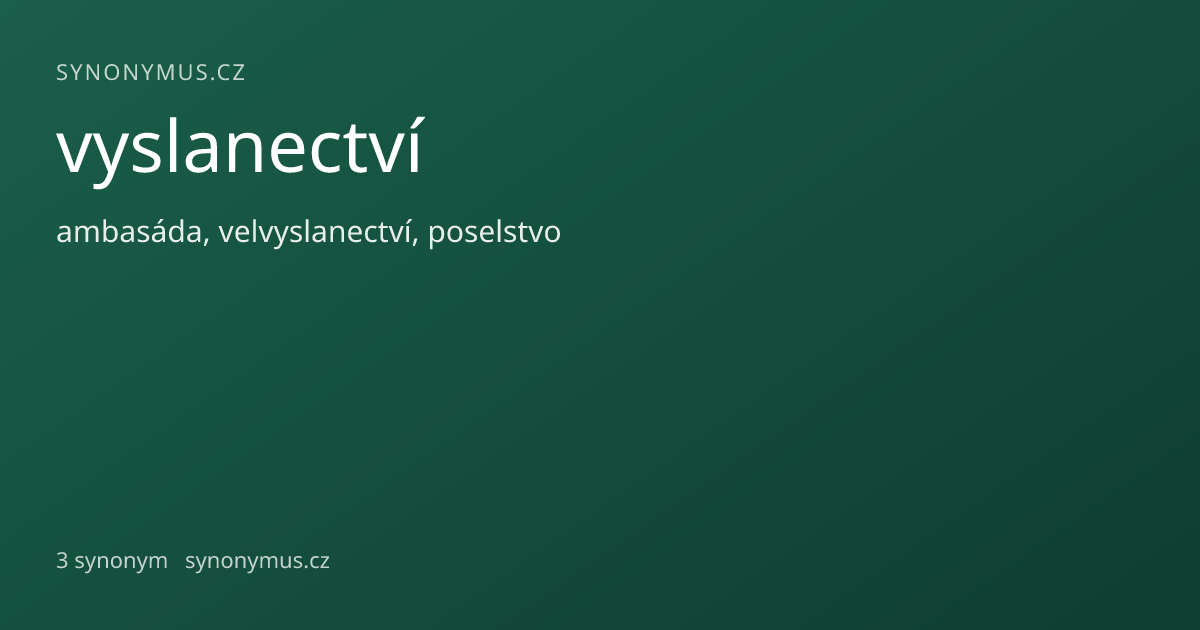 Náhled odkazu: vyslanectví