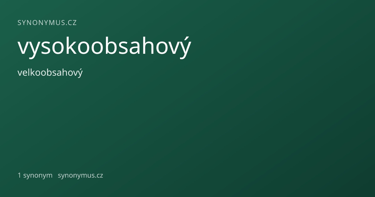 Náhled odkazu: vysokoobsahový