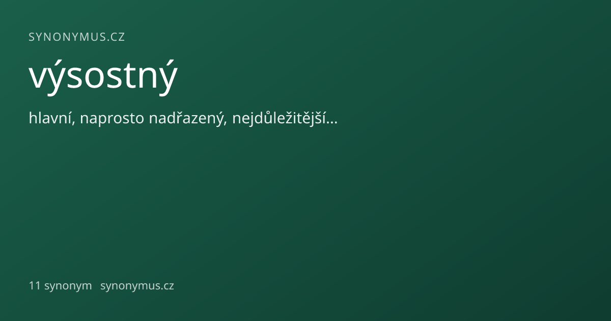 Náhled odkazu: výsostný