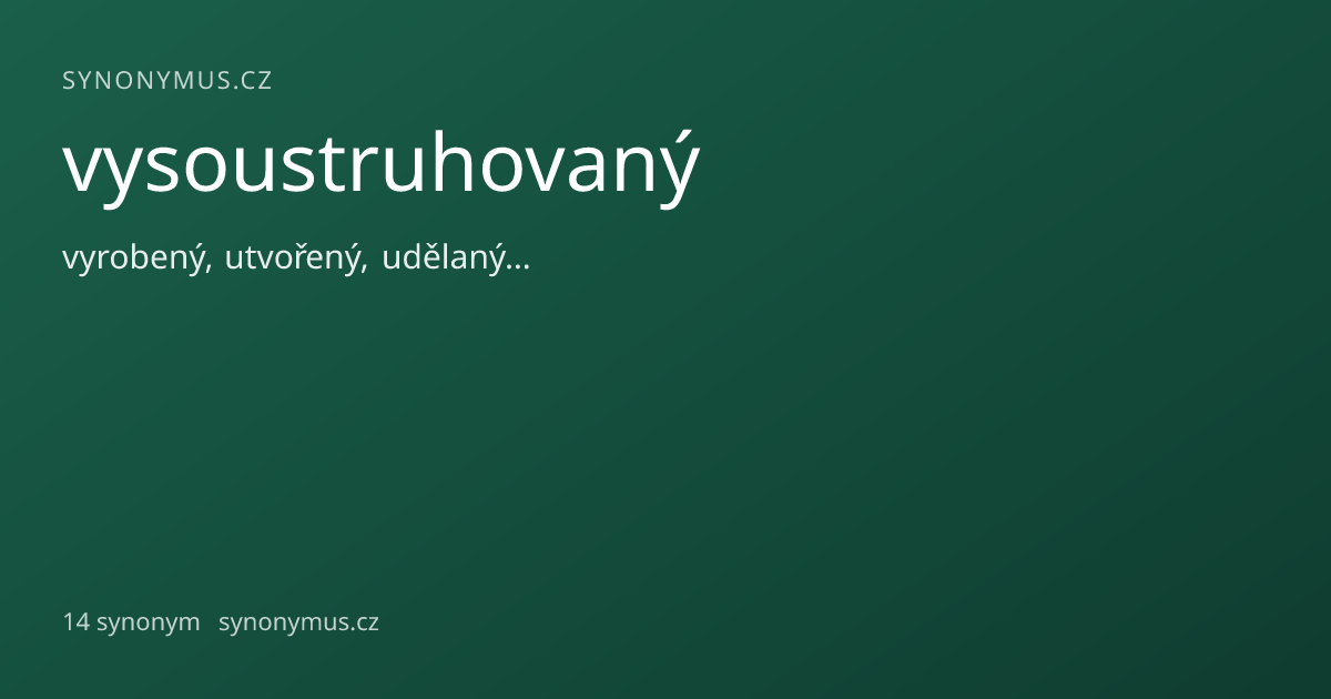 Náhled odkazu: vysoustruhovaný