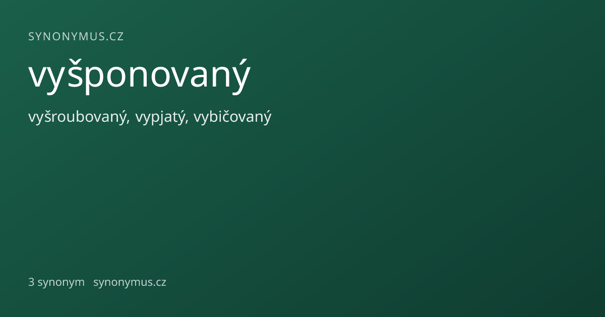 Náhled odkazu: vyšponovaný