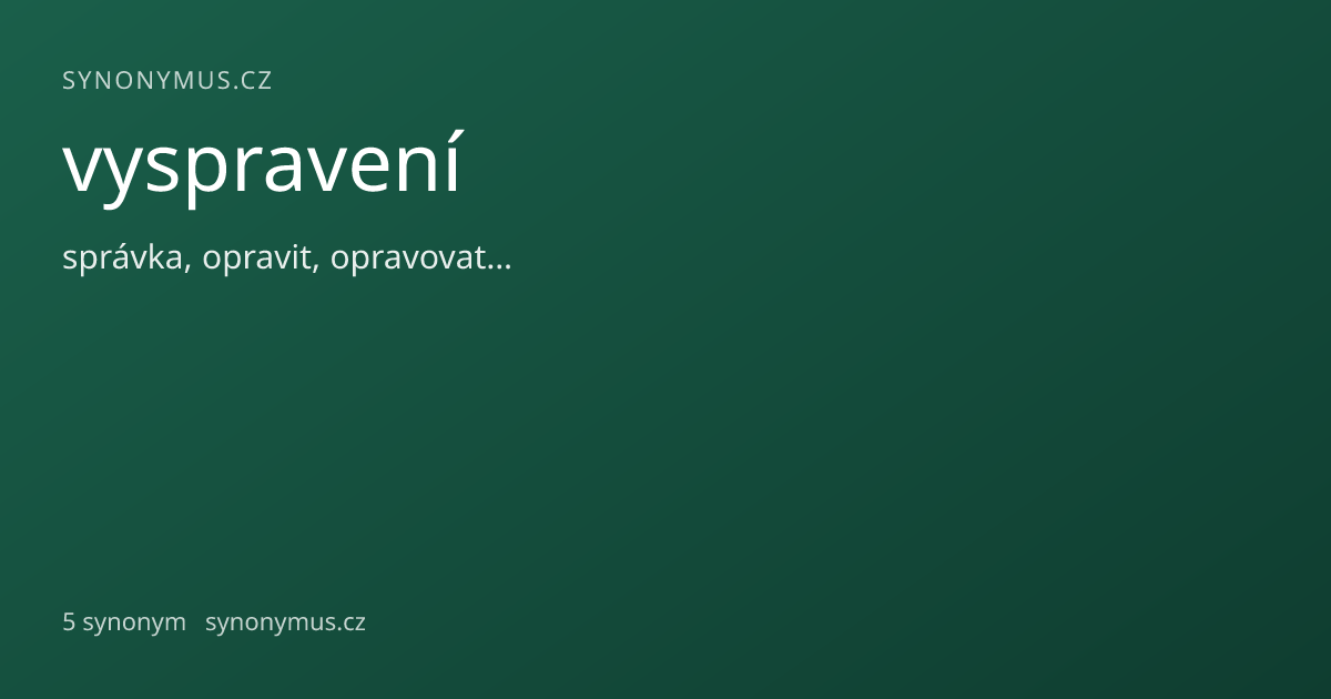 Náhled odkazu: vyspravení