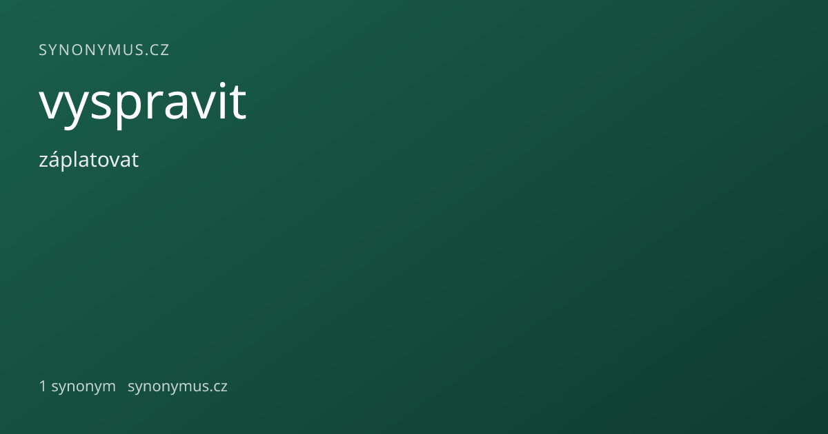 Náhled odkazu: vyspravit