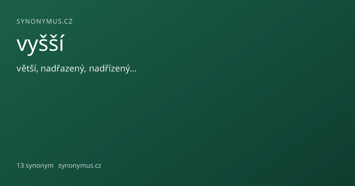 Náhled odkazu: vyšší