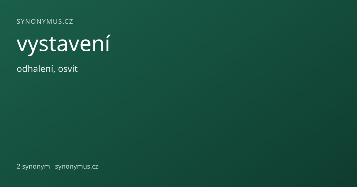 Náhled odkazu: vystavení