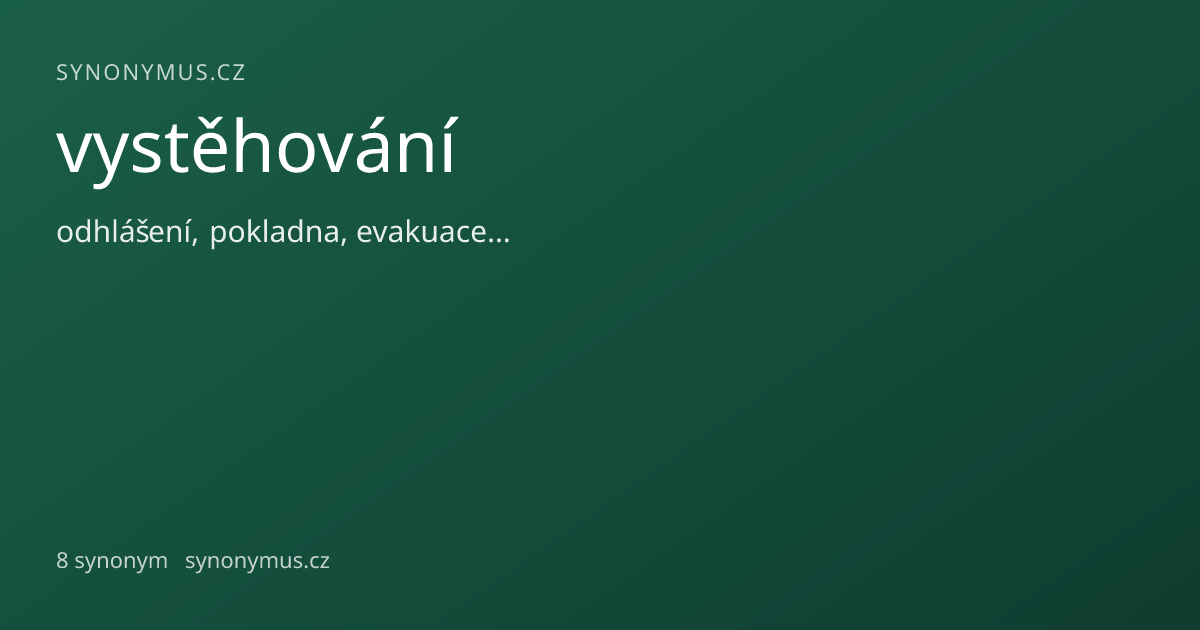Náhled odkazu: vystěhování