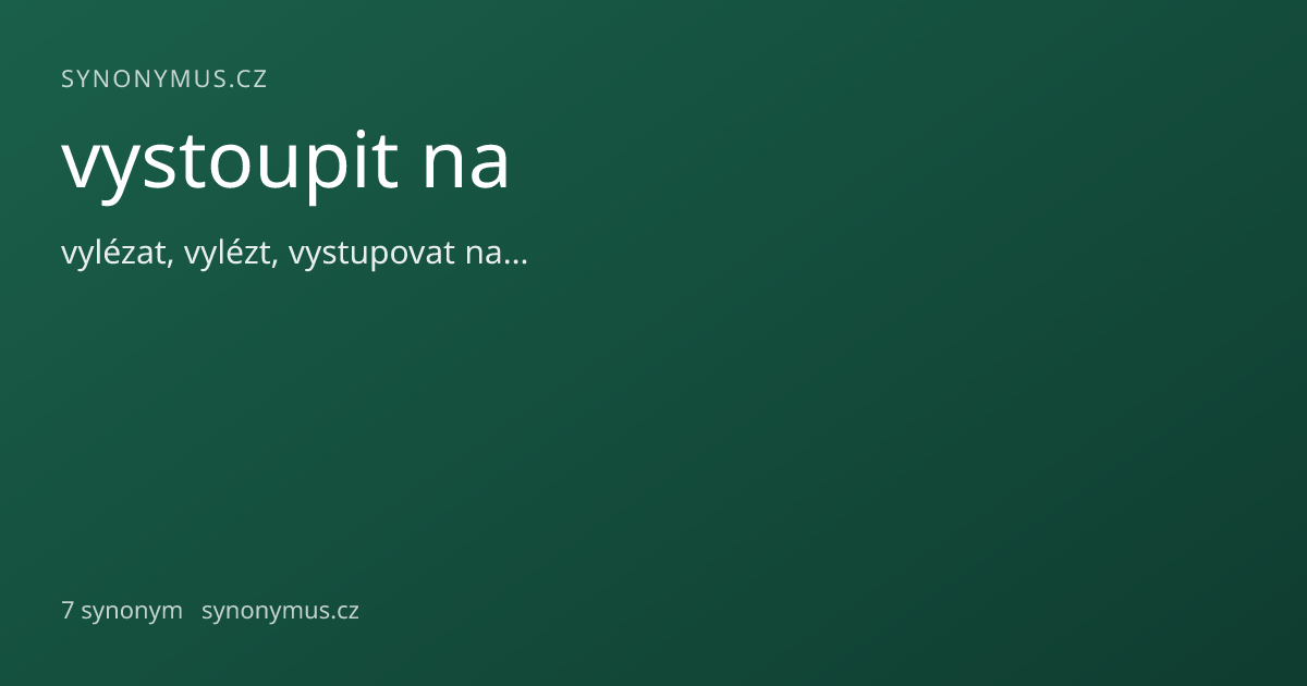 Náhled odkazu: vystoupit na