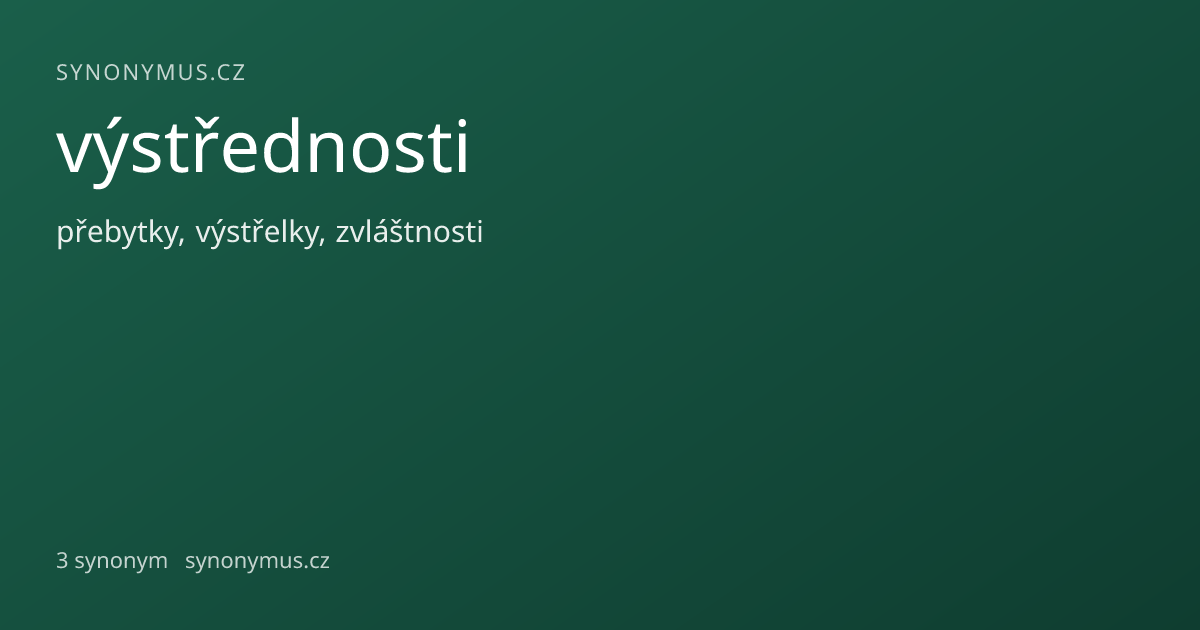 Náhled odkazu: výstřednosti