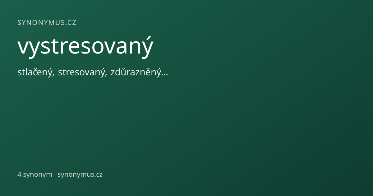Náhled odkazu: vystresovaný