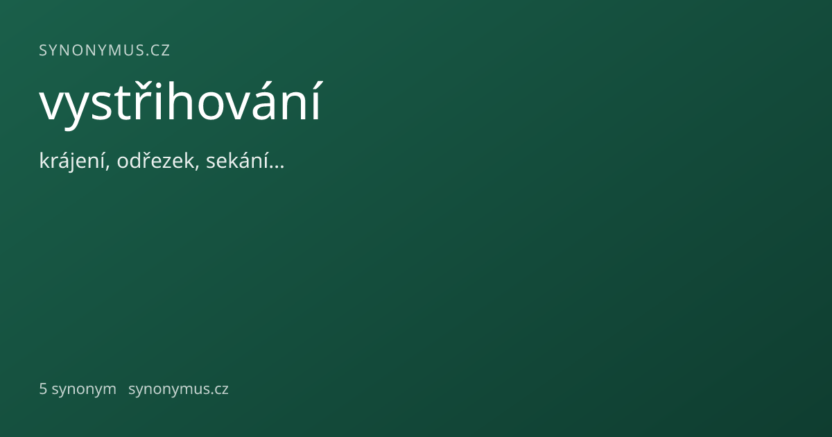 Náhled odkazu: vystřihování