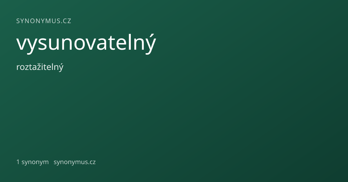 Náhled odkazu: vysunovatelný