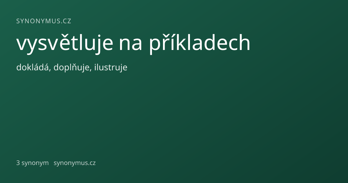 Náhled odkazu: vysvětluje na příkladech