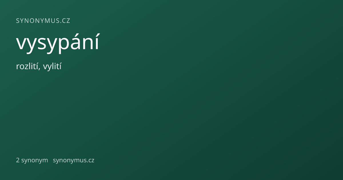Náhled odkazu: vysypání