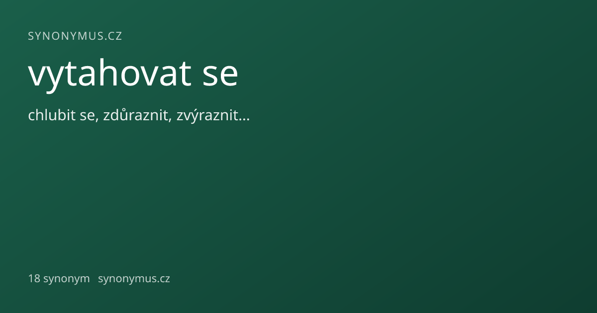 Náhled odkazu: vytahovat se