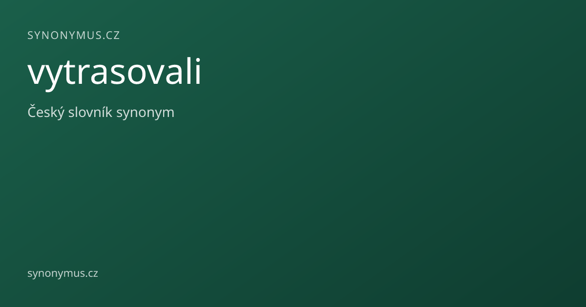Náhled odkazu: vytrasovali