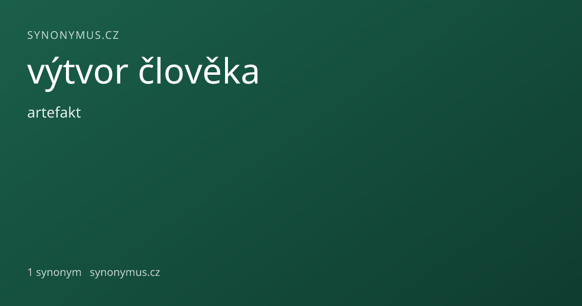 Náhled odkazu: výtvor člověka