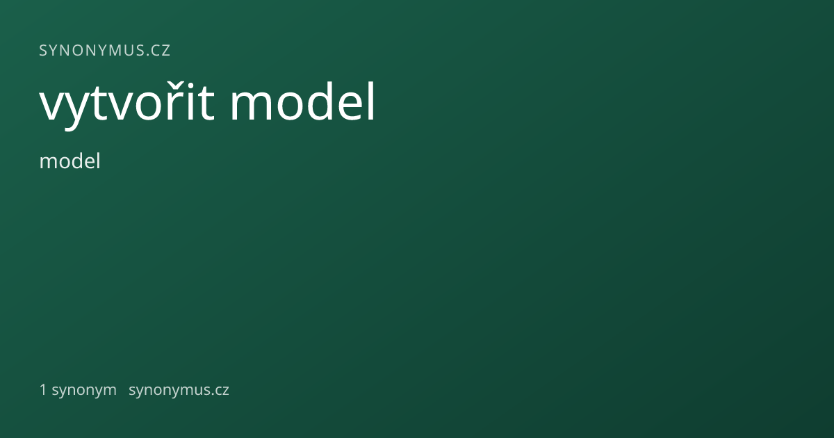 Náhled odkazu: vytvořit model