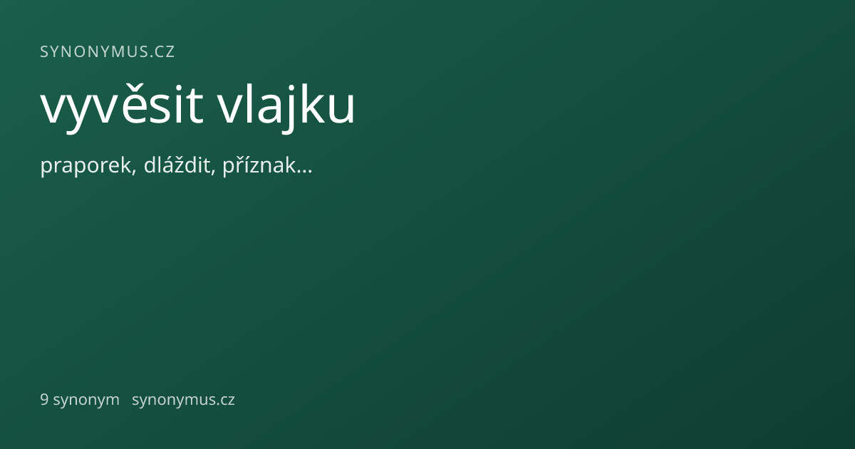 Náhled odkazu: vyvěsit vlajku