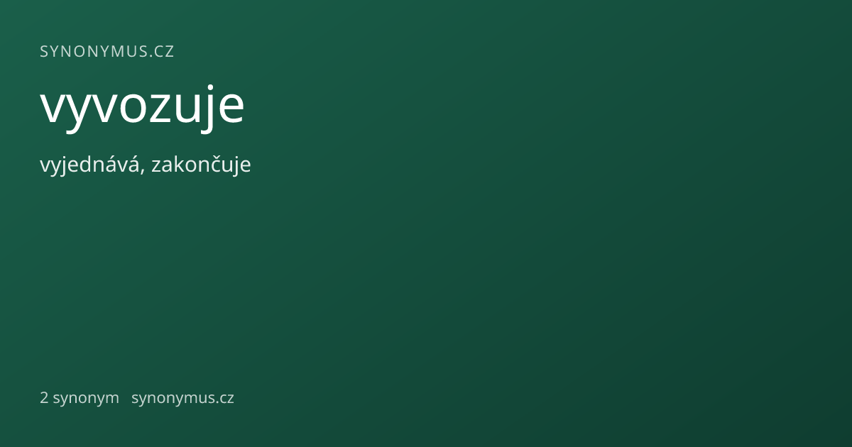 Náhled odkazu: vyvozuje