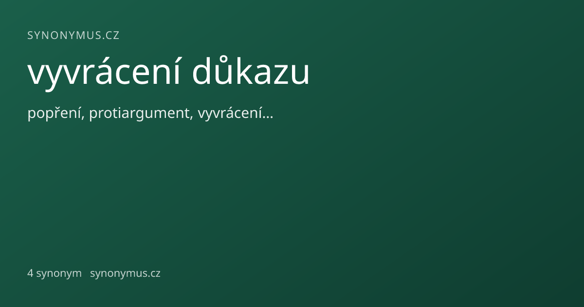 Náhled odkazu: vyvrácení důkazu