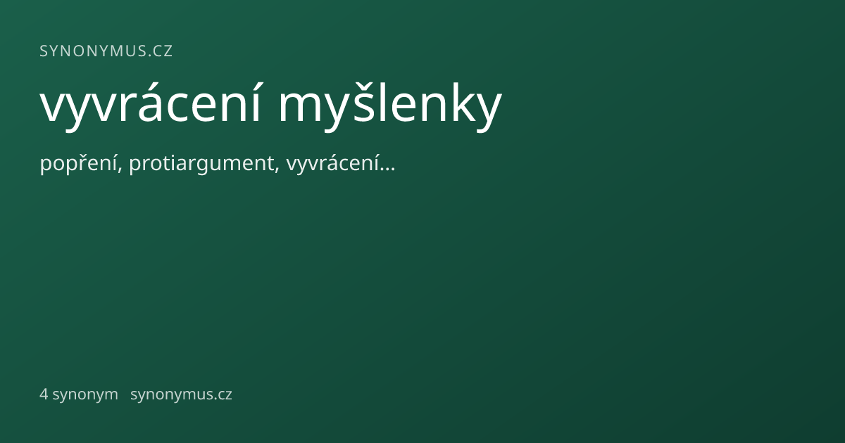 Náhled odkazu: vyvrácení myšlenky