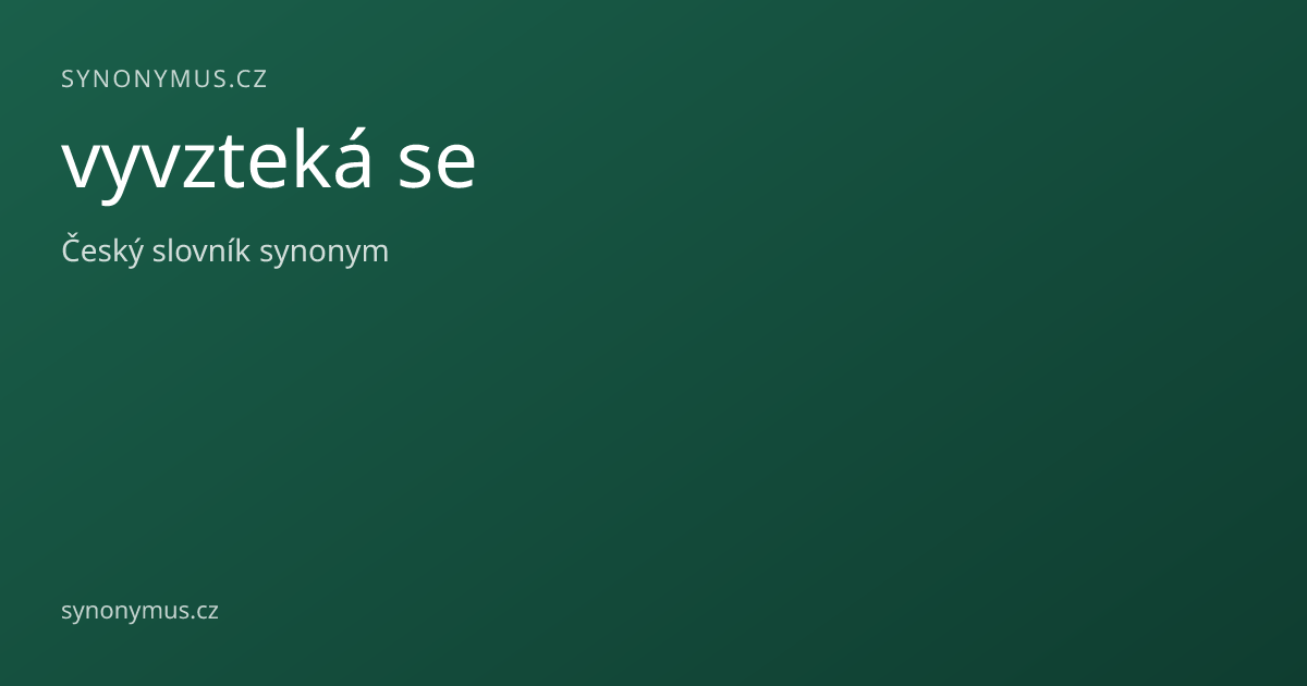 Náhled odkazu: vyvzteká se