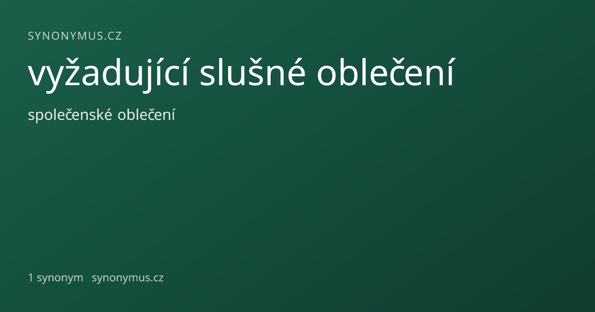 Náhled odkazu: vyžadující slušné oblečení