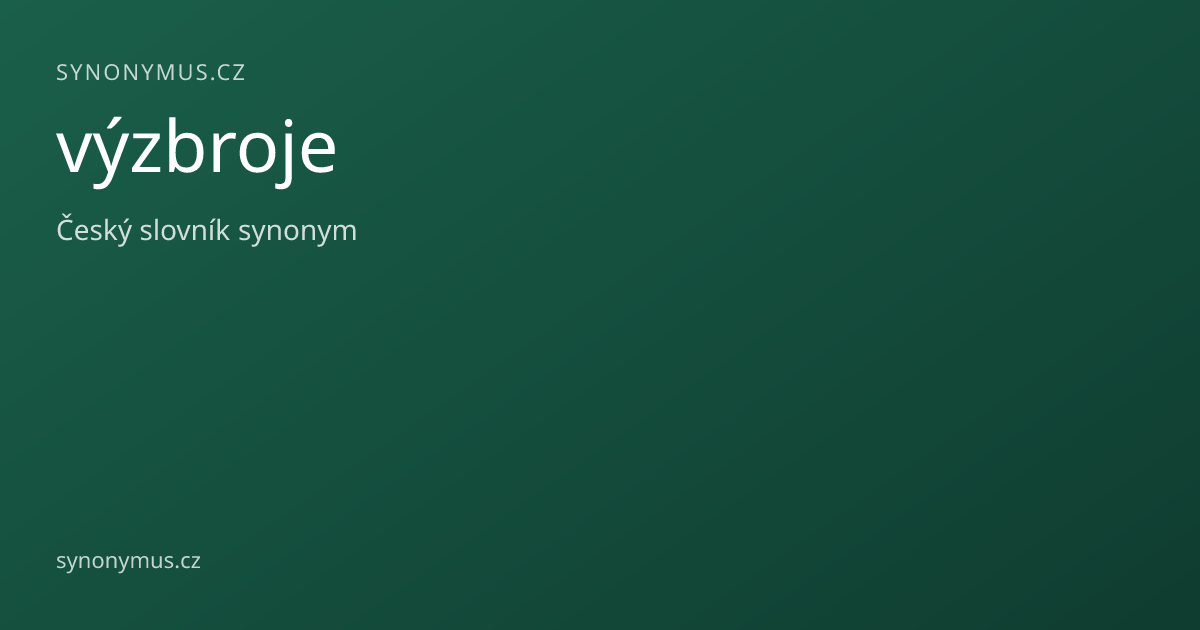 Náhled odkazu: výzbroje