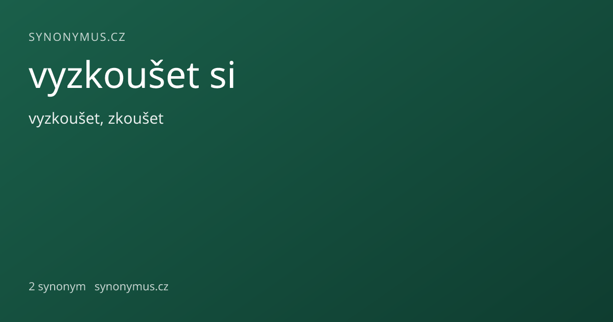 Náhled odkazu: vyzkoušet si
