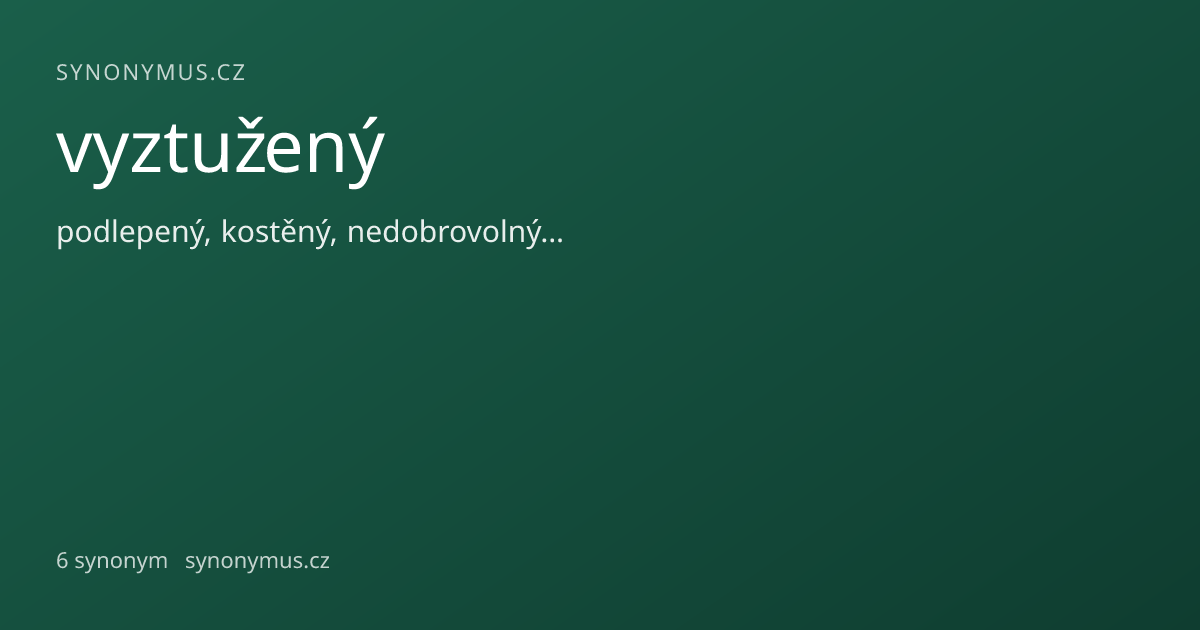 Náhled odkazu: vyztužený
