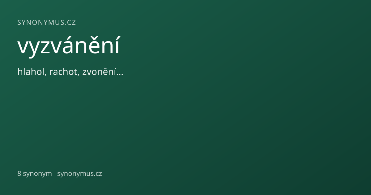 Náhled odkazu: vyzvánění