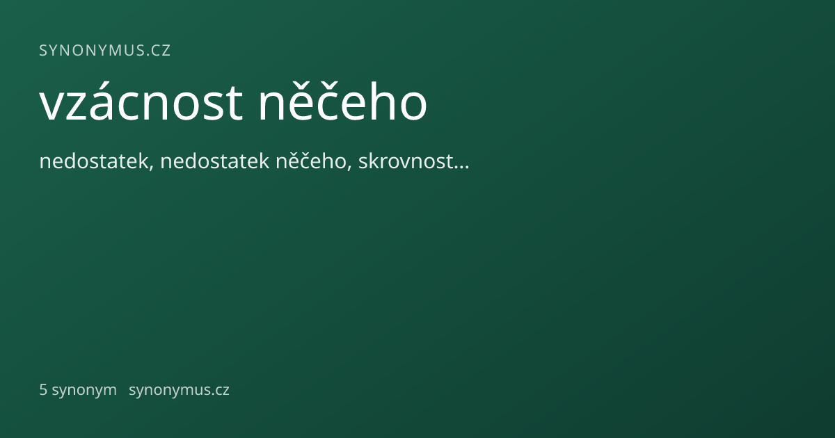 Náhled odkazu: vzácnost něčeho