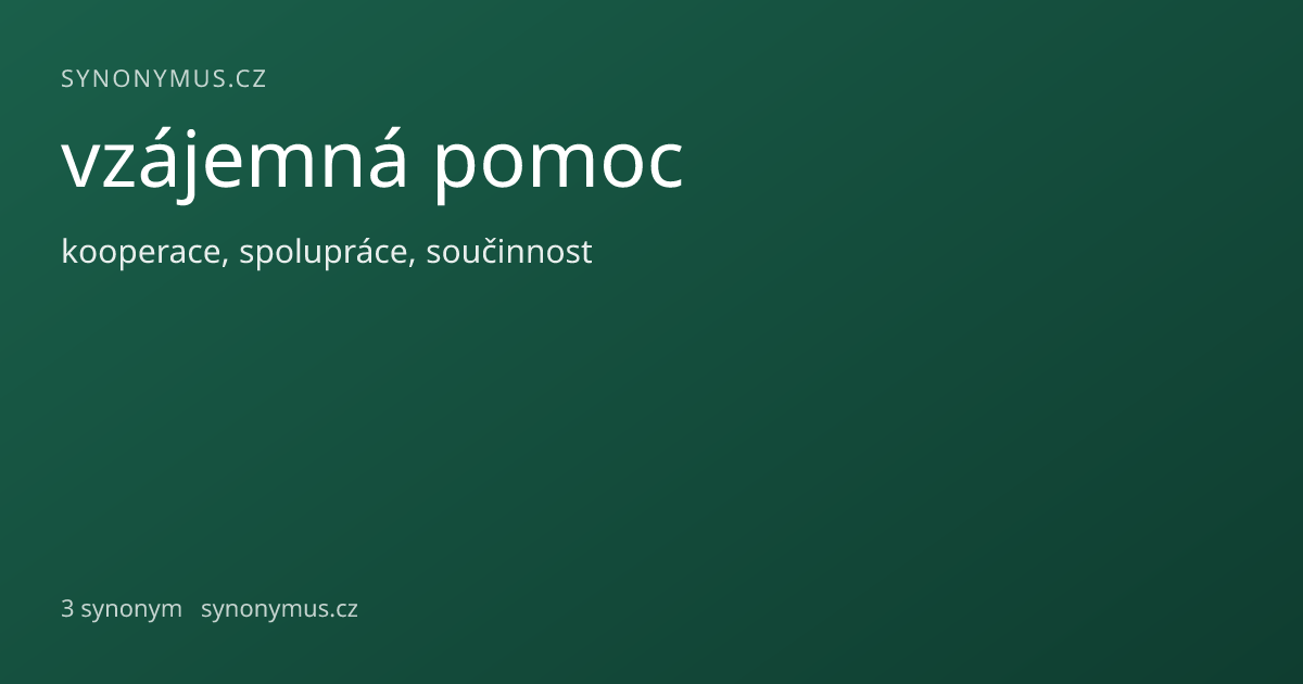 Náhled odkazu: vzájemná pomoc