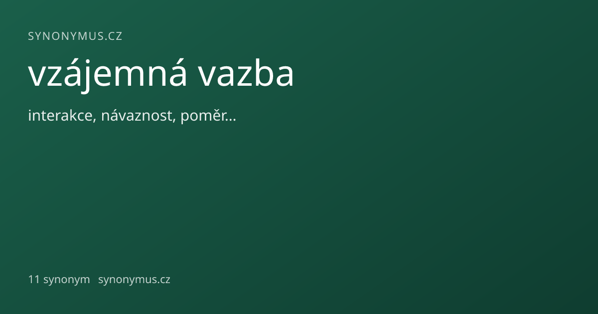 Náhled odkazu: vzájemná vazba
