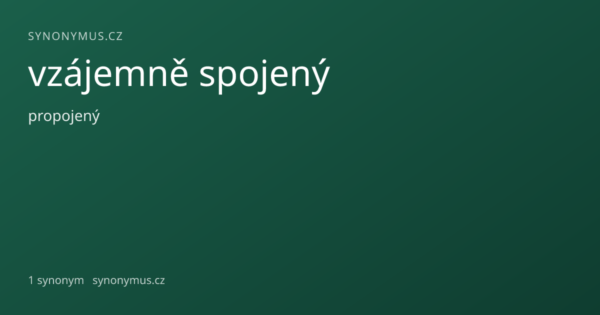 Náhled odkazu: vzájemně spojený