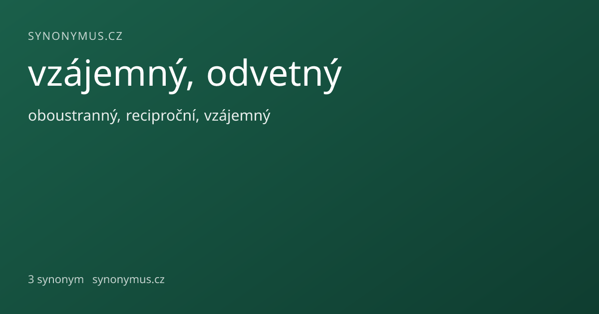 Náhled odkazu: vzájemný, odvetný