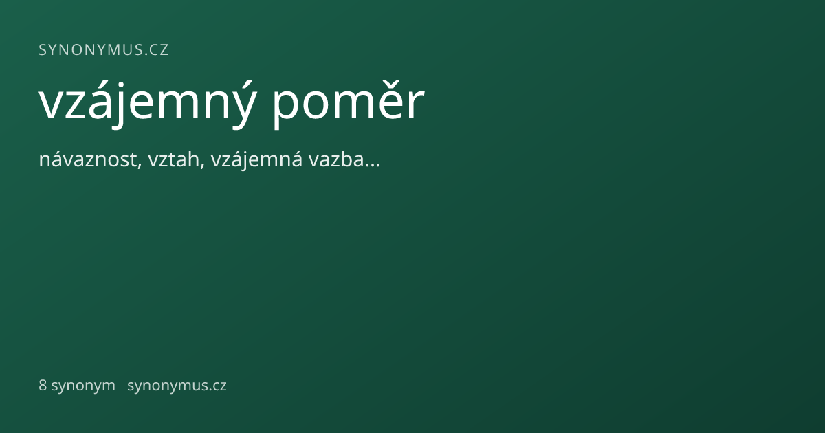 Náhled odkazu: vzájemný poměr