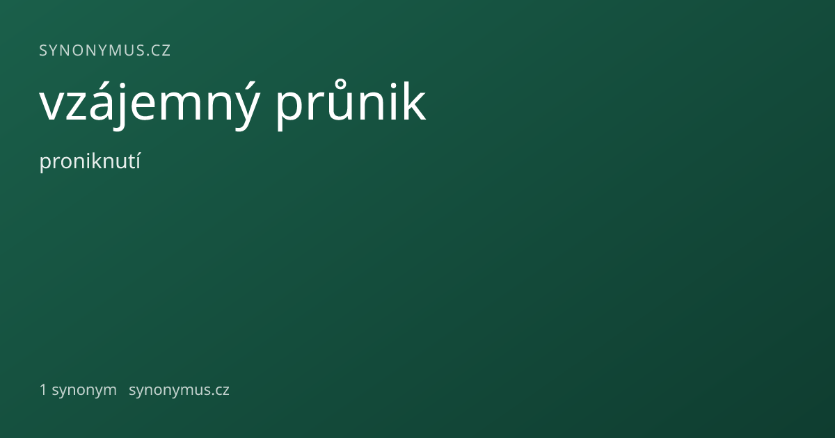 Náhled odkazu: vzájemný průnik