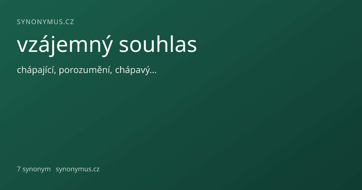 Náhled odkazu: vzájemný souhlas