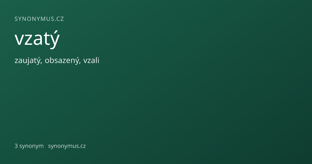 Náhled odkazu: vzatý
